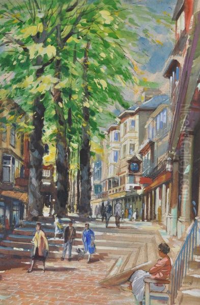 Figures In The Pantiles - view 1