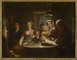 The Cottar's Saturday Night by Alexander Johnston