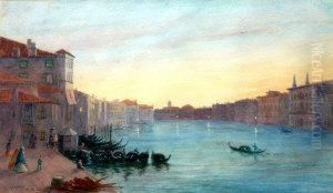 Venice At Dusk by Robert Brown Johnston
