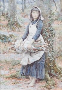 Gathering Firewood by Henry James Johnstone