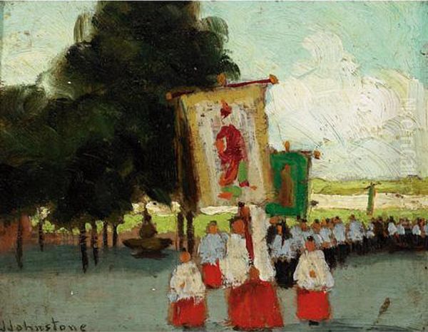 A Procession, St. Anne De Beaupre - view 1