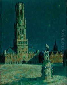Market Square, Bruges by John Young Johnstone
