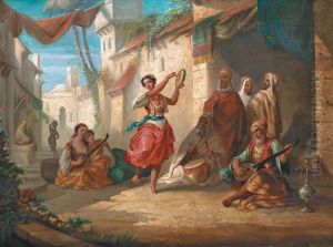 Divertissement Dans La Cour D'un Palais by Antoine Edmond Joinville