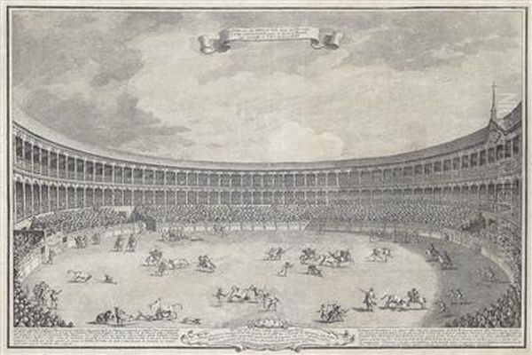 Vedute Di Madrid: Anfiteatro Per Gli Spettacoli Delle Feste De Tori - view 1