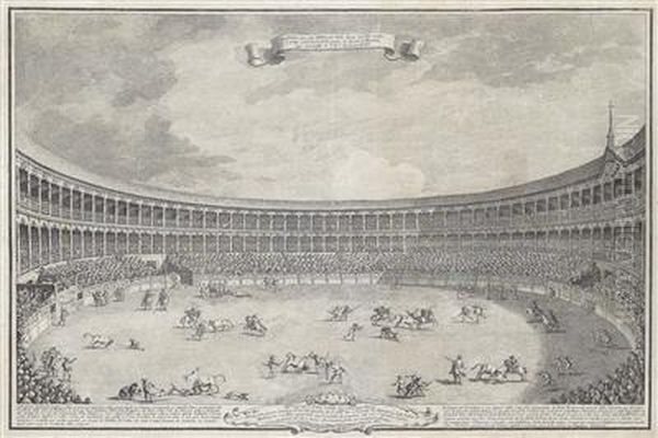 Vedutedi Madrid: Anfiteatro Per Gli Spettacoli Delle Feste De Tori - view 1