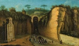 Crypta Neapolitana Mit Hofequipage by Antonio Joli