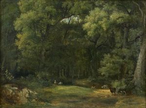 Clairiere En Foret De Compiegne by Andre Jolivard
