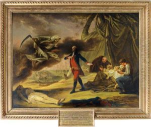 Portrait Allegorique De Thomas Francois Le Normand De Victot by Nicolas Rene Jollain