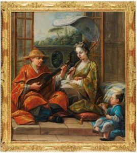 Scene D'interieur Avec Des Musiciens by Pierre Jollain