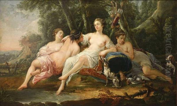 Diana And The Nymphs Taking A Rest After Hunting - view 1