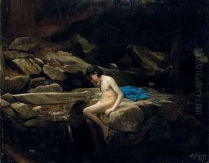 Daphnis Se Contemplant by Philippe Jolyet
