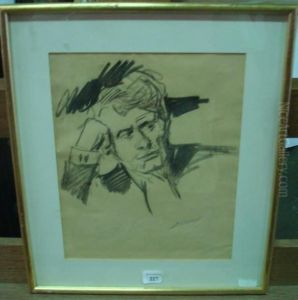 Portrait D'homme Pensif by Lucien Hector Jonas