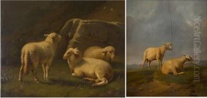 Trois Moutons Au Rocher