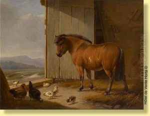 Poney Dans L'embrasure De La Porte by Adolphe Robert Jones