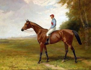 Jockey Mounted On A Bay Racehorse