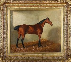 Bay Hunter In Stable by Adrian Jones