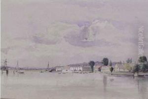 The Mouth Of The Estuary by Calvert Richard Jones