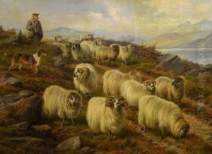 A Highland Shepherd by Charles Jones