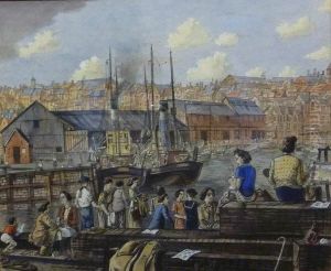 Scarborough Harbour by Frederick Cecil Jones