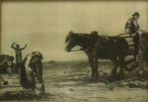 Gathering Tattes - Misty Weather by Frederick Cecil Jones