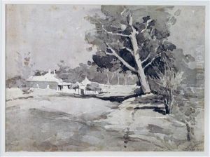 Untitled (house In A Rural Landscape) by John Llewellyn Jones