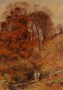 A Rural Stream Inautumn by Josiah Clinton Jones
