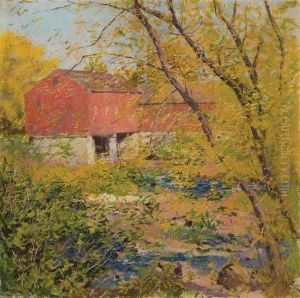 The Old Mill, Suncook River, New Hampshire by Leon Foster Jones