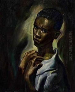 Nobody Knows The Trouble I've Seen (self-portrait) by Leon Foster Jones