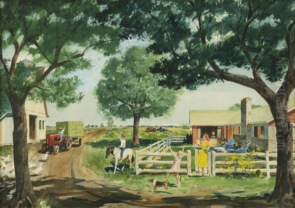 Back From The Fields. Signed In Pencil On Reverse Lloyd Jones. - view 1