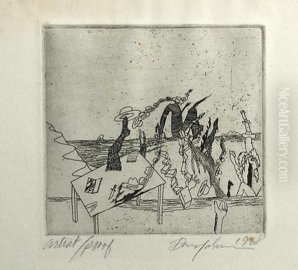 A Group Of 3 Etchings - view 1