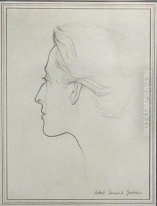 Portrait Of A Woman (thought To Be Clareeames) by Robert Edmond Jones