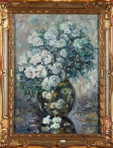 Vase De Fleurs by Clemence Jonnaert