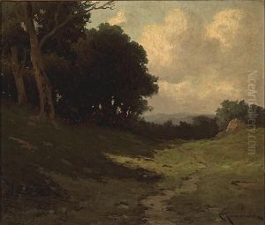 A Wooded Path by Carl Henrik Jonnevold