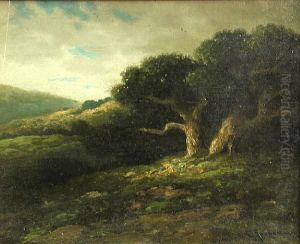 Oaks And Green Hills by Carl Henrik Jonnevold