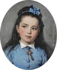 Portret Van Een Meisje by Eugene Joors