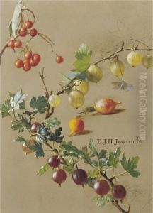 Study For Red And White Currants by Dirk Jan Hendrik Joostens