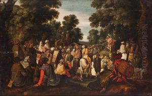 Die Waldpredigt Johannes Des Taufers by Hans Jordaens I