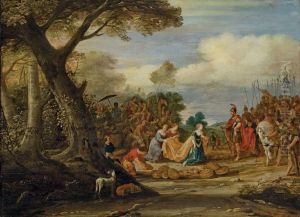 David Et Abigail by Hans III Jordaens
