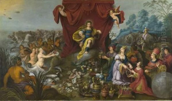 Le Monde Rendant Hommage A Apollon - view 1