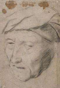 Feuille D'etude Recto-verso: Deux Tetes by Jacob Jordaens