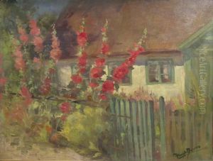Les Roses Tremieres by Harald Jordan