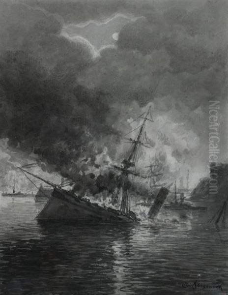 Moonlit Harbor - view 1