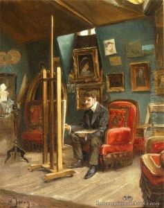 The Artist In His Studio by Maurice Joron