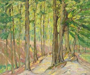 Waldbild (das Butendieker Geholz In Lilienthal) by Carl Jorres