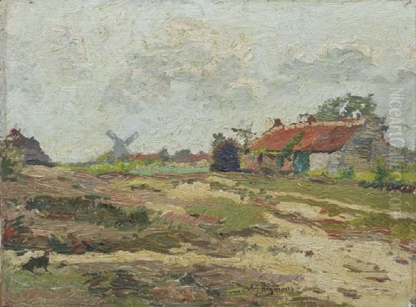 Rural View With A Windmill Beyond - view 1