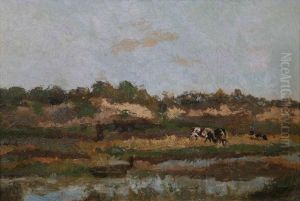 Koeien Bij Het Wad by Adrien Josef Heymans