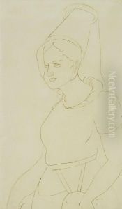Flicka I Folkdrakt by Ernst Josephson