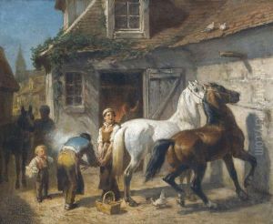 Beim Hufschmied by Alexandre Josquin