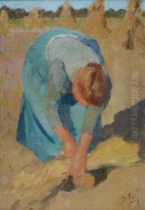 Vrouw Met Korenschoof