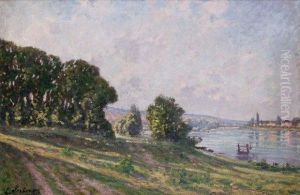 La Seine A Rouen by Leon Joubert